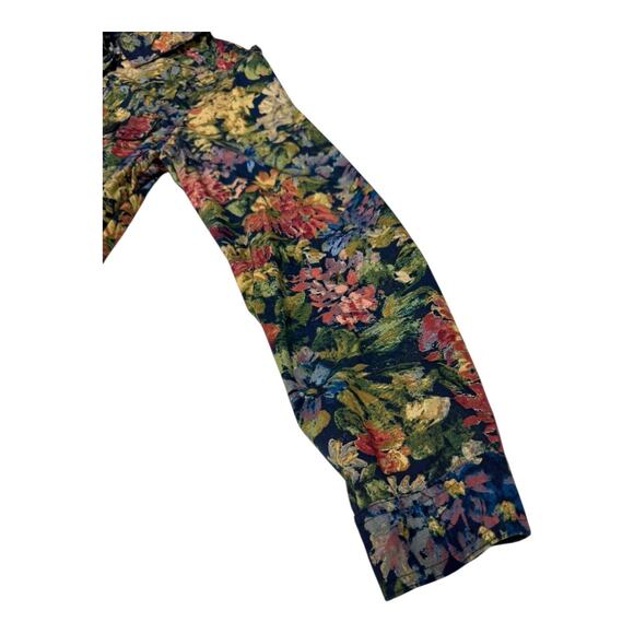 Coldwater Creek Women's M Button LS Multicolor Floral Shirt All Over Prints - Picture 6 of 9